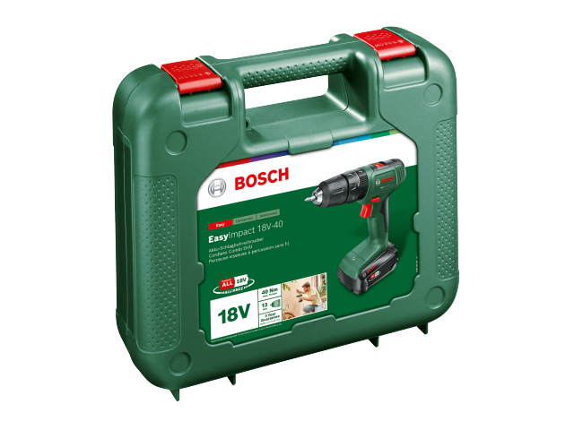 Akumulatorski vibracijski vrtalnik-vijačnik Bosch EasyImpact 18V-40, 06039D810H